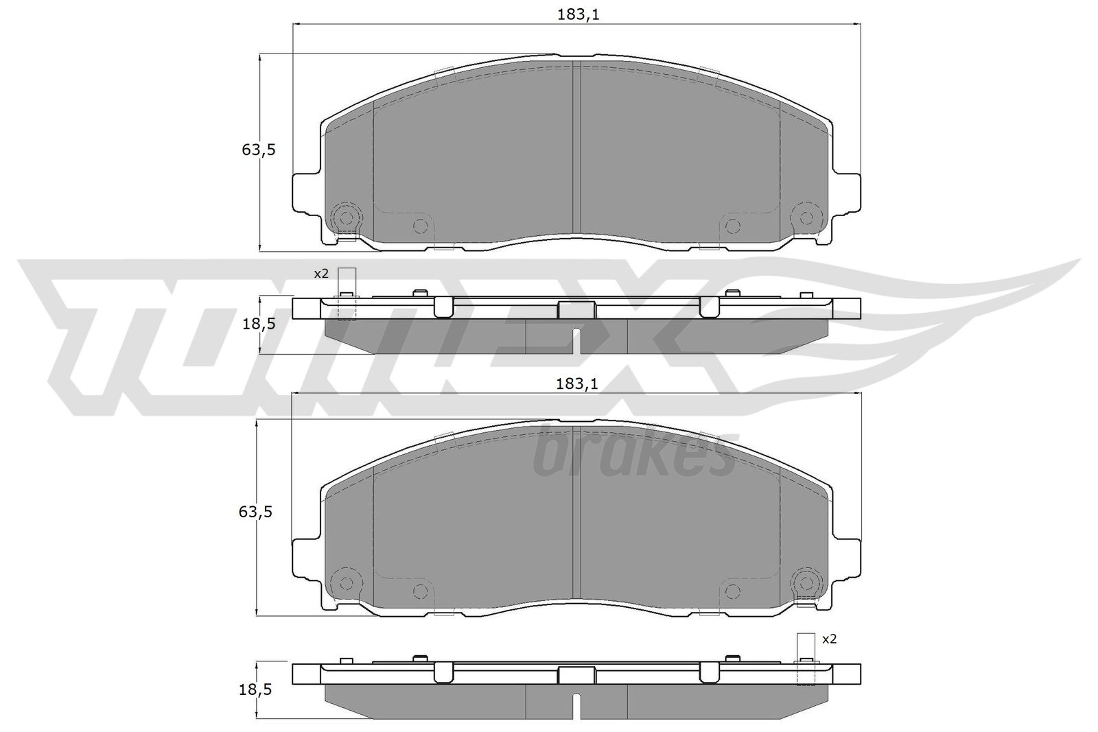 TOMEX Brakes TX 19-19 Sada...